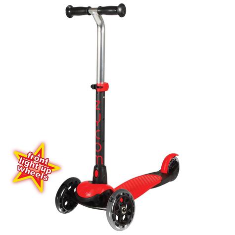 Zycom Zing Inc Light Up Wheels - Red / Black 3 Wheel Scooter